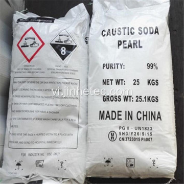 Ngọc trai natri hydroxit/vảy 99% soda caustic soda